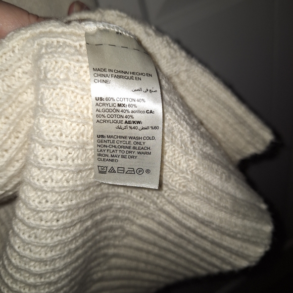 Chico's Cream Textured Women's Cardigan Size 1/S - Picture 6 of 8